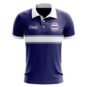 Thailand Concept Stripe Polo Shirt (Navy)