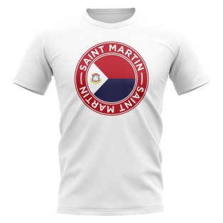 Saint Martin Football Badge T-Shirt (White)