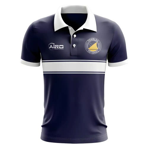 Tokelau Concept Stripe Polo Shirt (Navy)