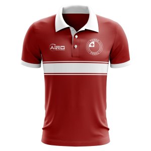 Tonga Concept Stripe Polo Shirt (Red)