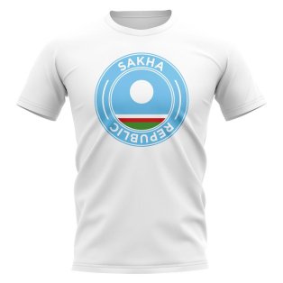Sakha Republic Football Badge T-Shirt (White)