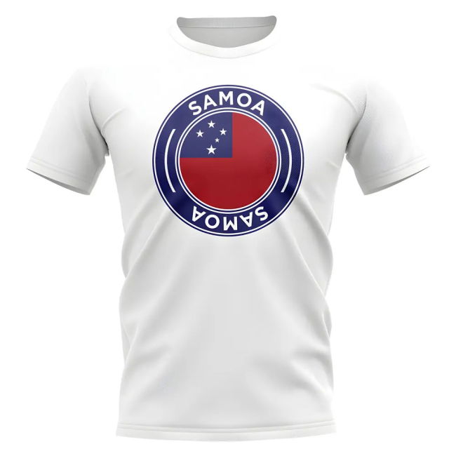 Samoa Football Badge T-Shirt (White)