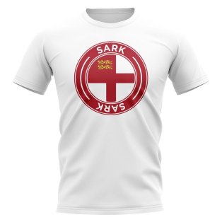 Sark Football Badge T-Shirt (White)