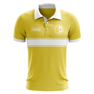 Vatican City Concept Stripe Polo Shirt (Yellow)