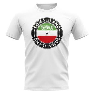 Somaliland Football Badge T-Shirt (White)