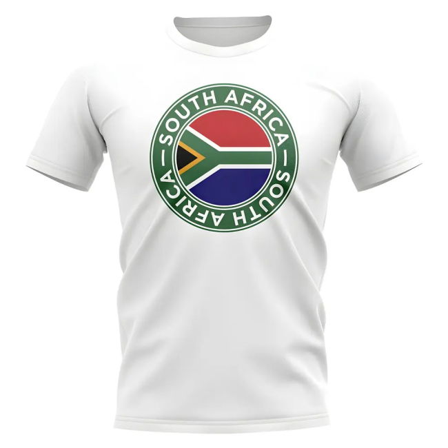 South Africa Football Badge T-Shirt (White)