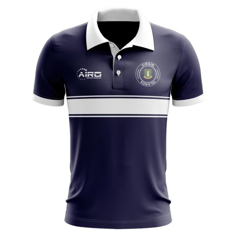 Virgin Islands Concept Stripe Polo Shirt (Navy)