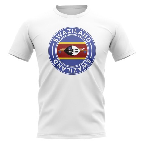 Swaziland Football Badge T-Shirt (White)