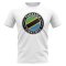 Tanzania Football Badge T-Shirt (White)