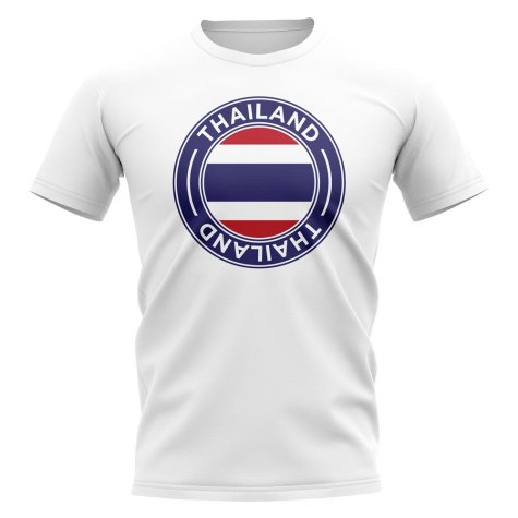 Thailand Football Badge T-Shirt (White)