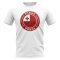Tonga Football Badge T-Shirt (White)