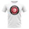 Tunisia Football Badge T-Shirt (White)