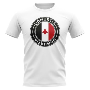 Udmurtia Football Badge T-Shirt (White)