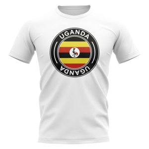 Uganda Football Badge T-Shirt (White)