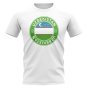 Uzbekistan Football Badge T-Shirt (White)
