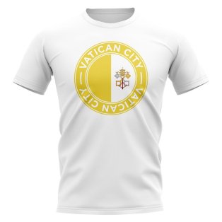 Vatican City Football Badge T-Shirt (White)