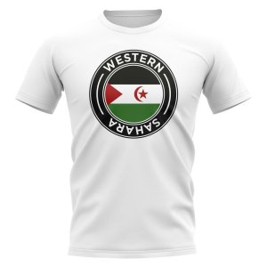 Western Sahara Football Badge T-Shirt (White)