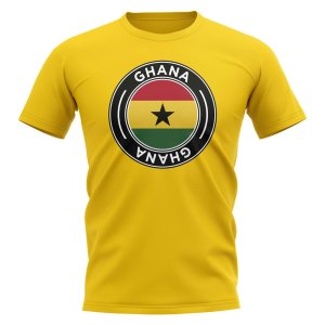 Ghana Football Badge T-Shirt (Yellow)
