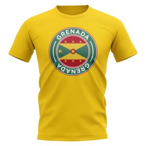 Grenada Football Badge T-Shirt (Yellow)