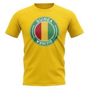 Guinea Football Badge T-Shirt (Yellow)