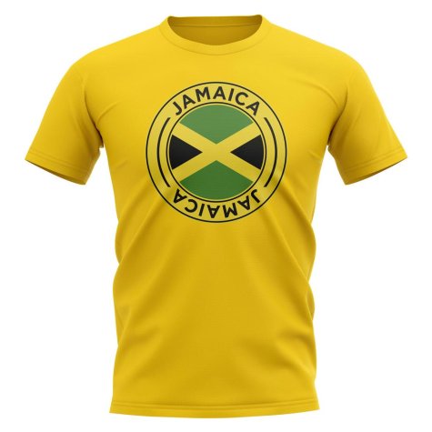 Jamaica Football Badge T-Shirt (Yellow)