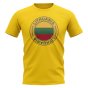 Lithuania Football Badge T-Shirt (Yellow)