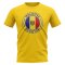 Moldova Football Badge T-Shirt (Yellow)
