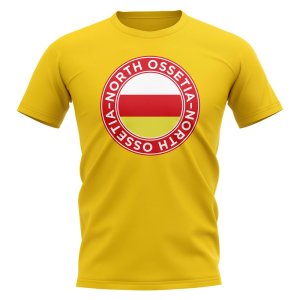 North Ossetia Football Badge T-Shirt (Yellow)