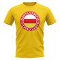 North Ossetia Football Badge T-Shirt (Yellow)