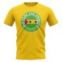 Sao Tome and Principe Football Badge T-Shirt (Yellow)