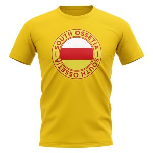 South Ossetia Football Badge T-Shirt (Yellow)