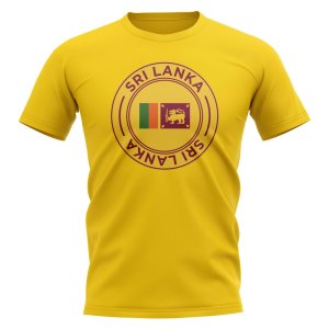 Sri Lanka Football Badge T-Shirt (Yellow)