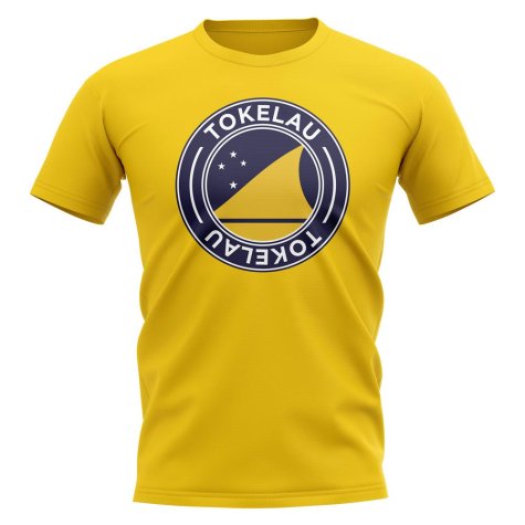 Tokelau Football Badge T-Shirt (Yellow)