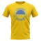 Ukraine Football Badge T-Shirt (Yellow)
