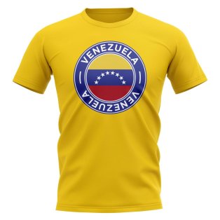 Venezuela Football Badge T-Shirt (Yellow)