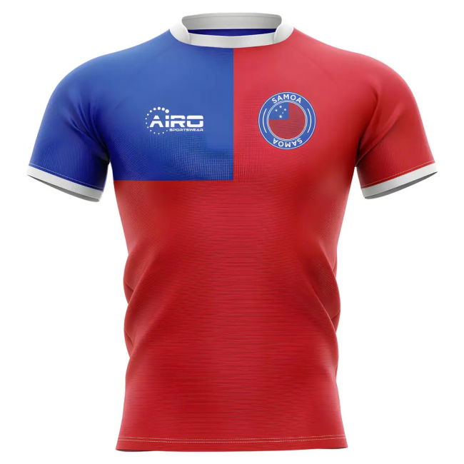 2025-2026 Samoa Flag Concept Rugby Shirt - Kids