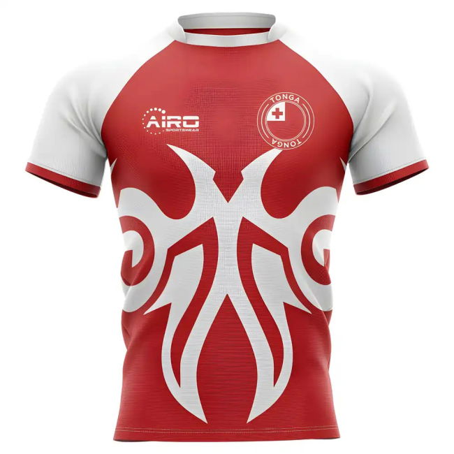 2025-2026 Tonga Home Concept Rugby Shirt - Kids