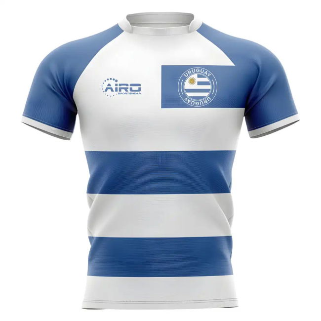2025-2026 Uruguay Flag Concept Rugby Shirt - Womens