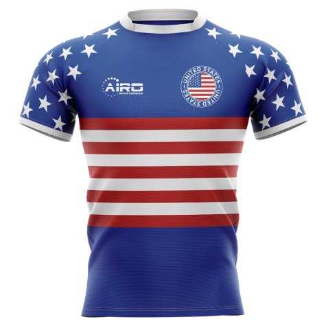 2023-2024 United States USA Flag Concept Rugby Shirt - Little Boys