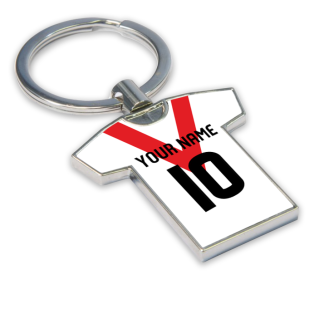 Personalised Airdrieonians Football Shirt Key Ring