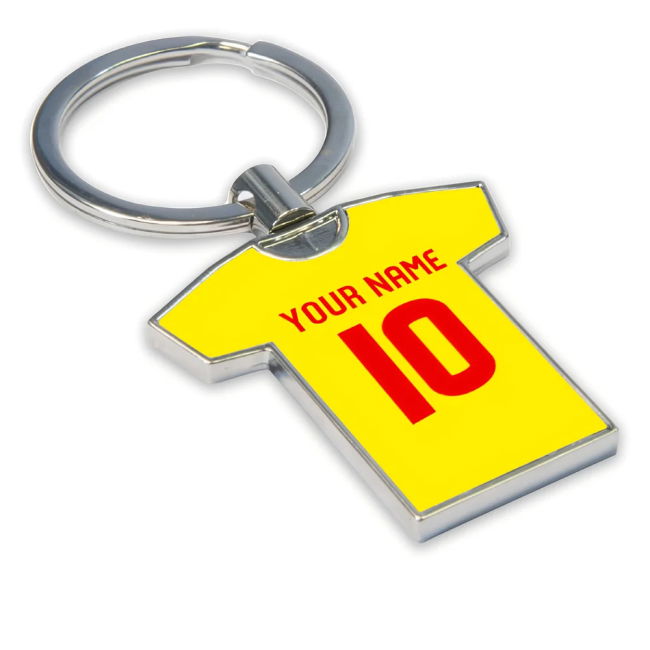 Personalised Albion Rovers Football Shirt Key Ring