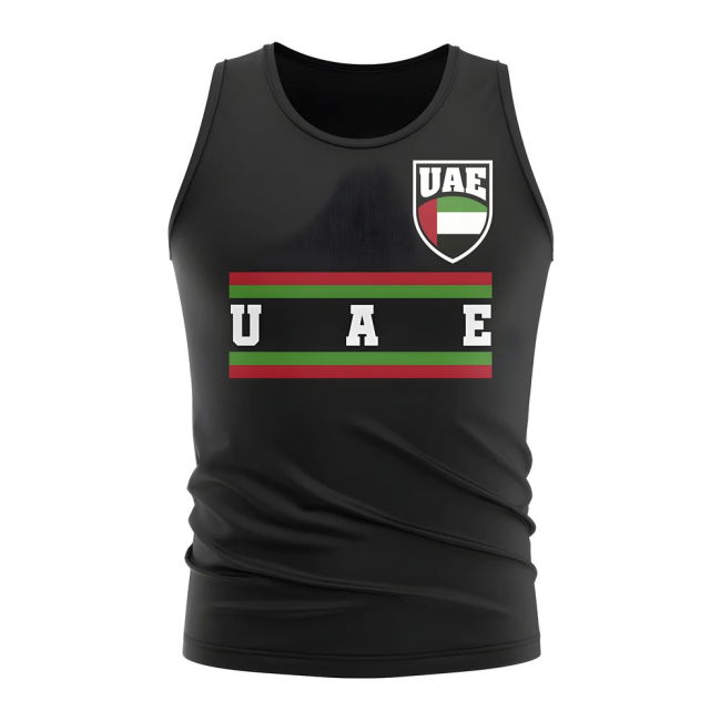 UAE Core Football Country Sleeveless Tee (Black)