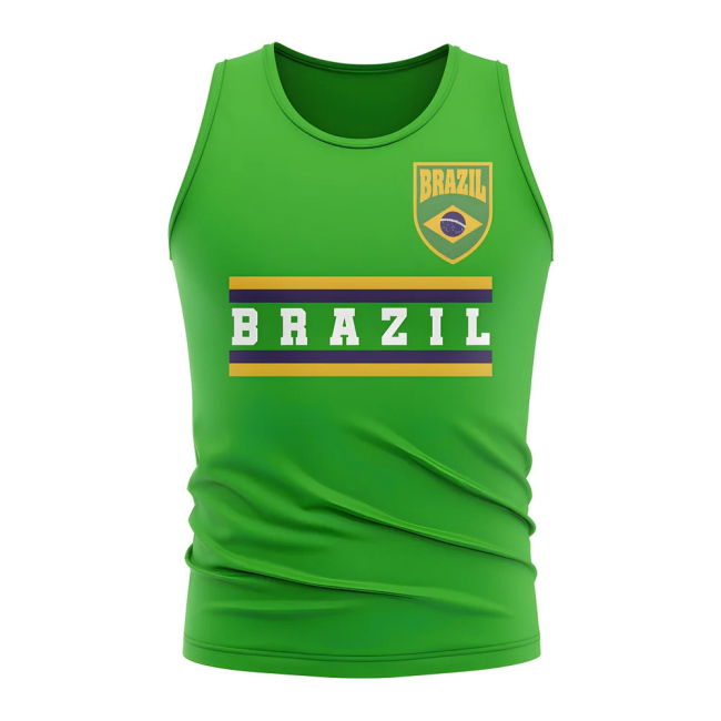 Brazil Core Football Country Sleeveless Tee (Green)