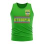 Ethiopia Core Football Country Sleeveless Tee (Green)