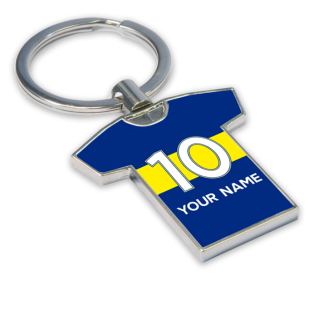Personalised Boca Juniors Football Shirt Key Ring