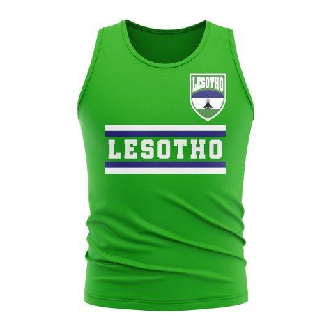 Lesotho Core Football Country Sleeveless Tee (Green)