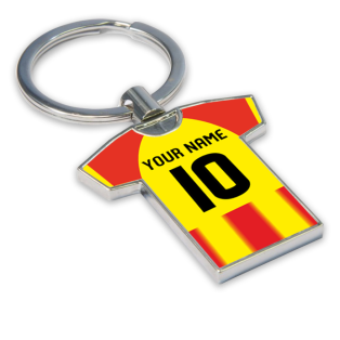 Personalised Partick Thistle Football Shirt Key Ring