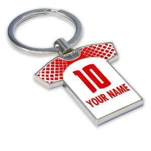 Personalised RB Leipzig Football Shirt Key Ring
