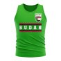 Sudan Core Football Country Sleeveless Tee (Green)