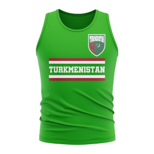 Turkmenistan Core Football Country Sleeveless Tee (Green)